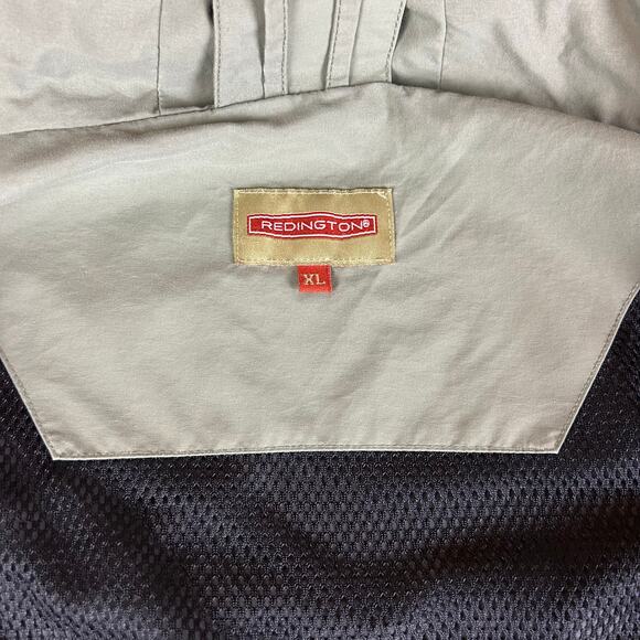 Redington Red Storm Jacket Men Size XL Green Waterproof Outdoor Hooded Rain Coat - Picture 11 of 13